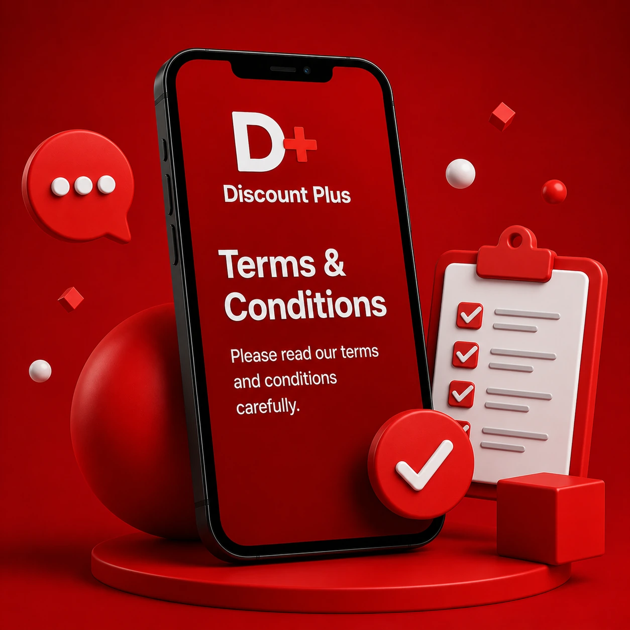 الشروط والأحكام في Discount Plus